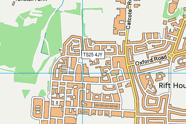 TS25 4JY map - OS VectorMap District (Ordnance Survey)