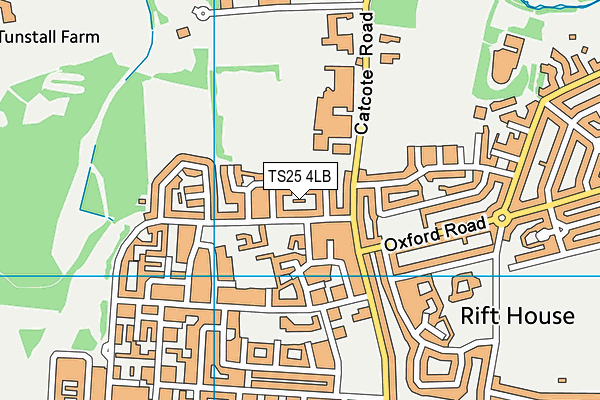 TS25 4LB map - OS VectorMap District (Ordnance Survey)