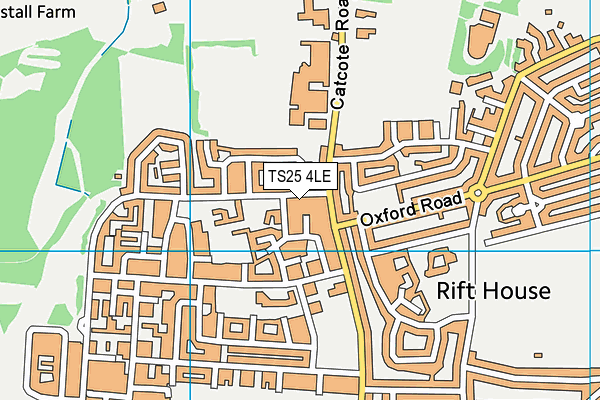 TS25 4LE map - OS VectorMap District (Ordnance Survey)