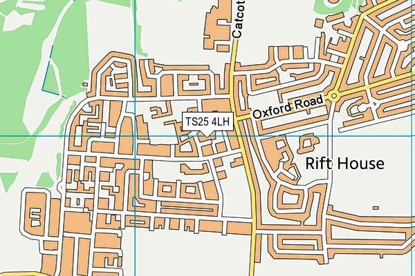 TS25 4LH map - OS VectorMap District (Ordnance Survey)