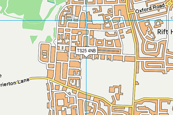 TS25 4NB map - OS VectorMap District (Ordnance Survey)