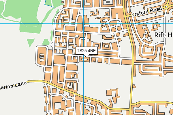 TS25 4NE map - OS VectorMap District (Ordnance Survey)