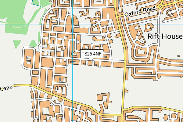 TS25 4NF map - OS VectorMap District (Ordnance Survey)