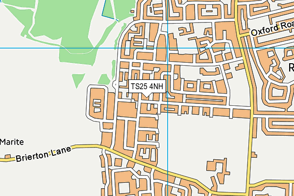 TS25 4NH map - OS VectorMap District (Ordnance Survey)