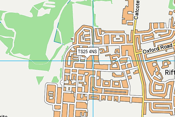 TS25 4NS map - OS VectorMap District (Ordnance Survey)