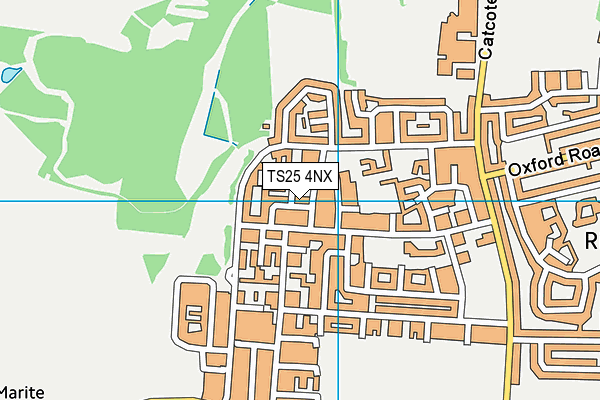 TS25 4NX map - OS VectorMap District (Ordnance Survey)