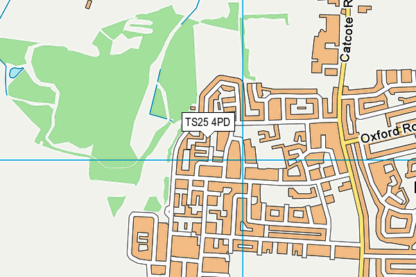 TS25 4PD map - OS VectorMap District (Ordnance Survey)