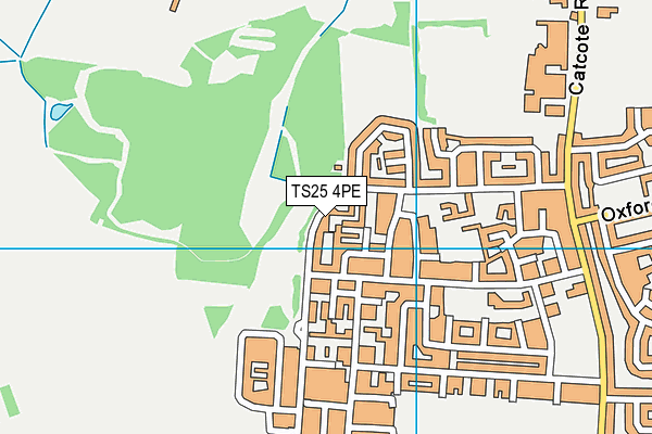 TS25 4PE map - OS VectorMap District (Ordnance Survey)