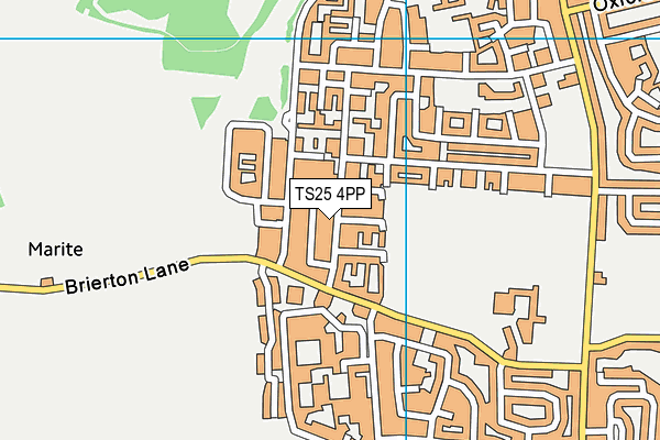 TS25 4PP map - OS VectorMap District (Ordnance Survey)