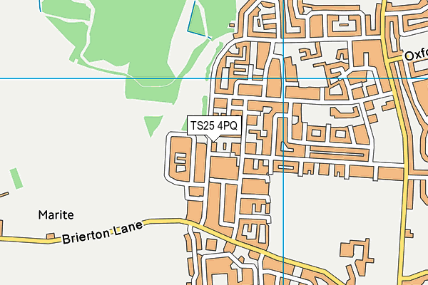 TS25 4PQ map - OS VectorMap District (Ordnance Survey)