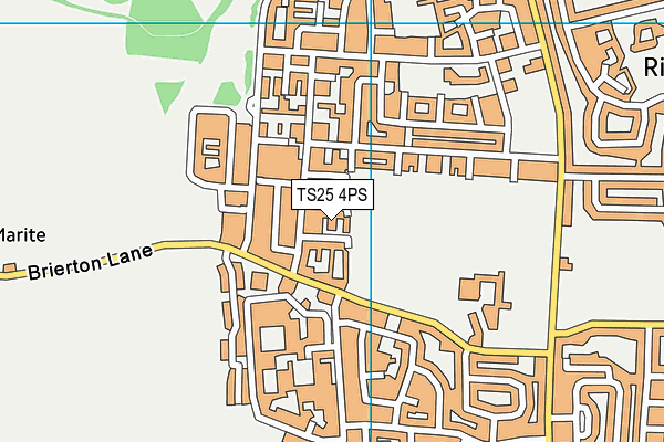 TS25 4PS map - OS VectorMap District (Ordnance Survey)