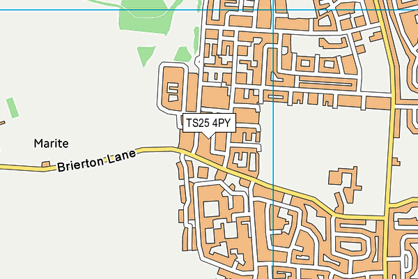 TS25 4PY map - OS VectorMap District (Ordnance Survey)