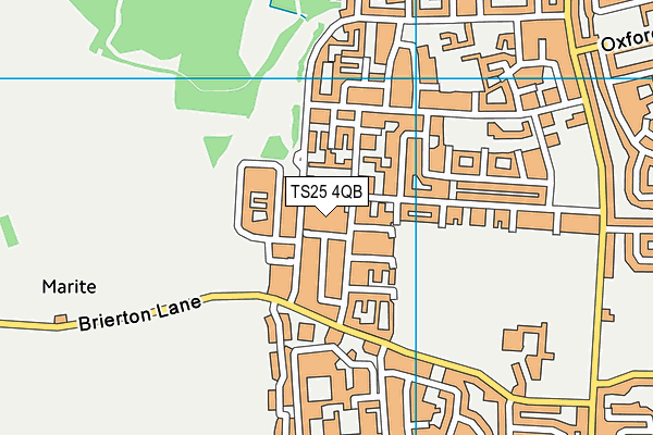 TS25 4QB map - OS VectorMap District (Ordnance Survey)