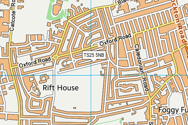 Rift House Recreation Ground map (TS25 5NB) - OS VectorMap District (Ordnance Survey)