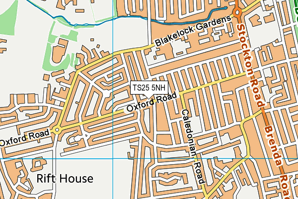 TS25 5NH map - OS VectorMap District (Ordnance Survey)