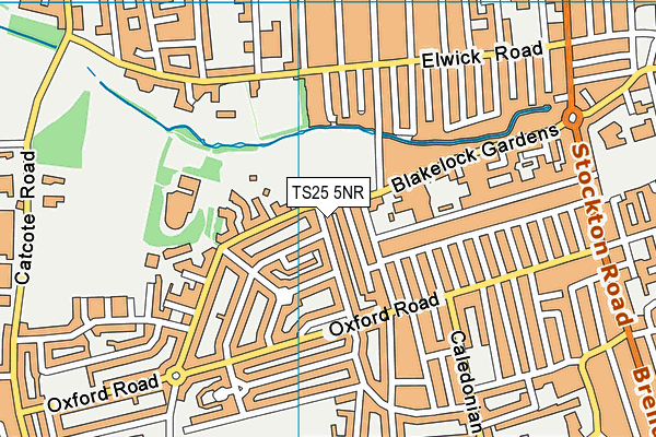 TS25 5NR map - OS VectorMap District (Ordnance Survey)