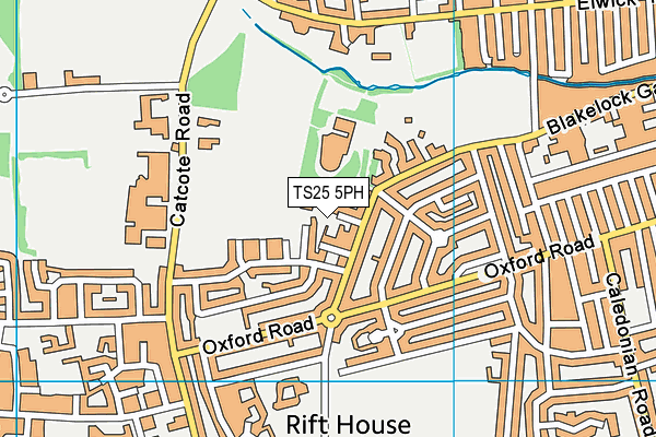 TS25 5PH map - OS VectorMap District (Ordnance Survey)