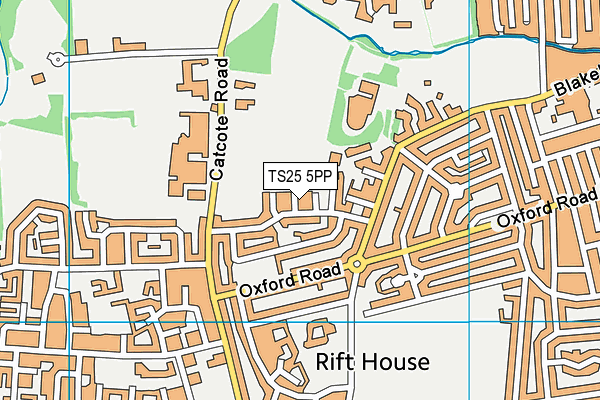 TS25 5PP map - OS VectorMap District (Ordnance Survey)