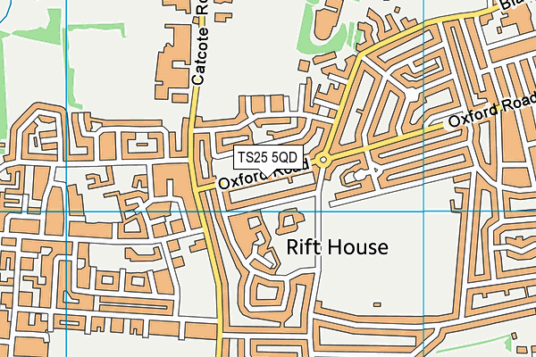 TS25 5QD map - OS VectorMap District (Ordnance Survey)