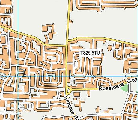 TS25 5TU map - OS VectorMap District (Ordnance Survey)