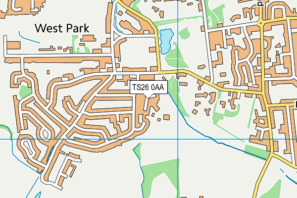 TS26 0AA map - OS VectorMap District (Ordnance Survey)