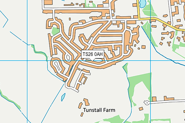 TS26 0AH map - OS VectorMap District (Ordnance Survey)