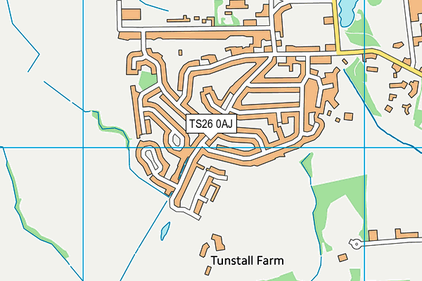 TS26 0AJ map - OS VectorMap District (Ordnance Survey)