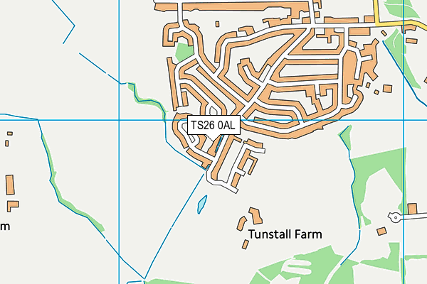 TS26 0AL map - OS VectorMap District (Ordnance Survey)