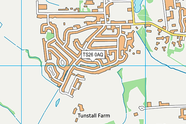 TS26 0AQ map - OS VectorMap District (Ordnance Survey)