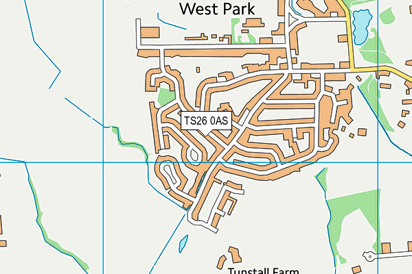 TS26 0AS map - OS VectorMap District (Ordnance Survey)
