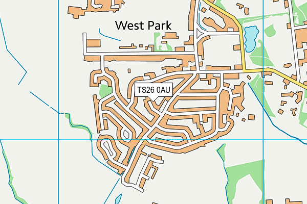 TS26 0AU map - OS VectorMap District (Ordnance Survey)