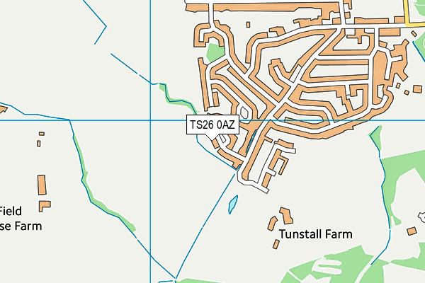 TS26 0AZ map - OS VectorMap District (Ordnance Survey)