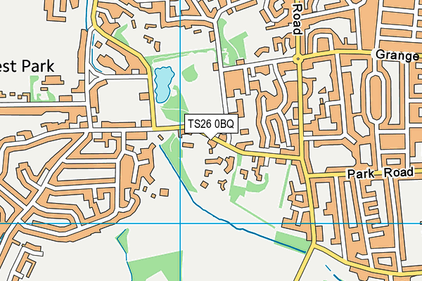 TS26 0BQ map - OS VectorMap District (Ordnance Survey)