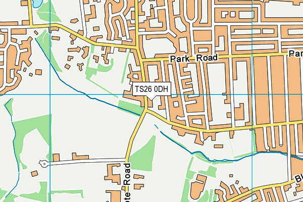 TS26 0DH map - OS VectorMap District (Ordnance Survey)