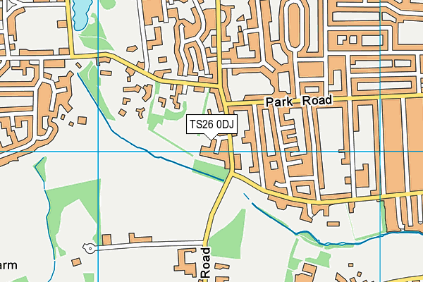 TS26 0DJ map - OS VectorMap District (Ordnance Survey)
