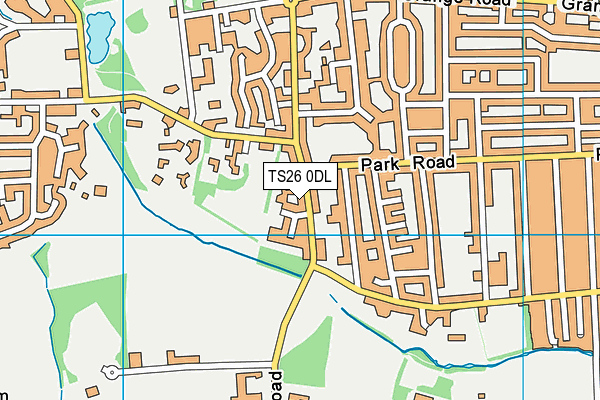 TS26 0DL map - OS VectorMap District (Ordnance Survey)