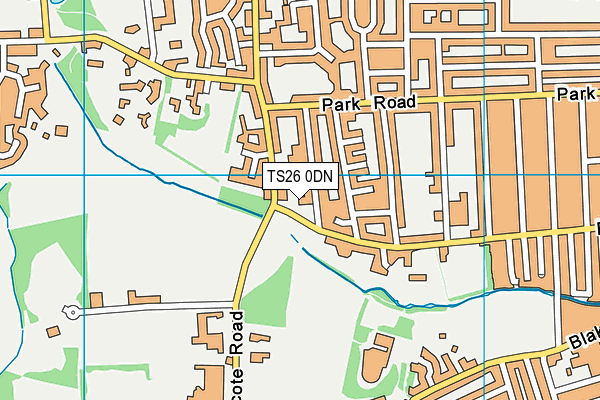 TS26 0DN map - OS VectorMap District (Ordnance Survey)