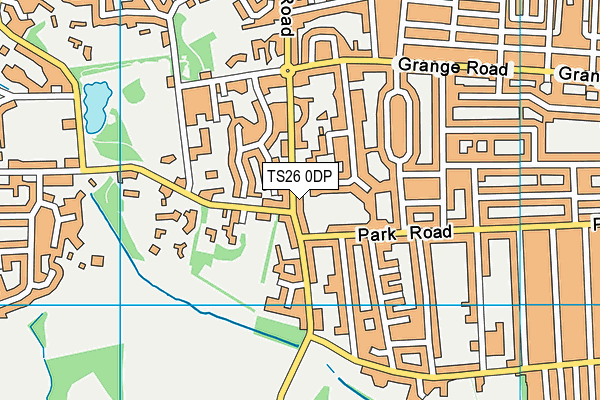 TS26 0DP map - OS VectorMap District (Ordnance Survey)