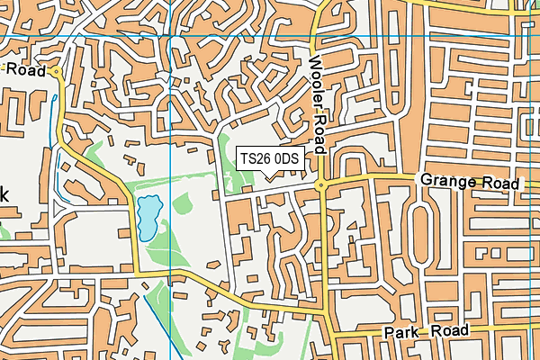 TS26 0DS map - OS VectorMap District (Ordnance Survey)