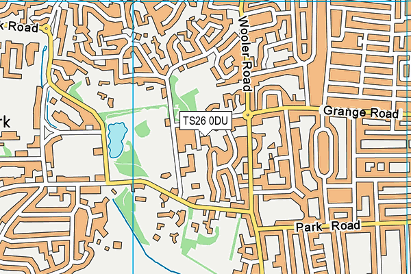 TS26 0DU map - OS VectorMap District (Ordnance Survey)