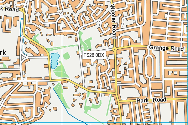 TS26 0DX map - OS VectorMap District (Ordnance Survey)