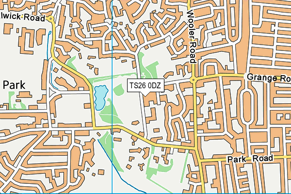 TS26 0DZ map - OS VectorMap District (Ordnance Survey)