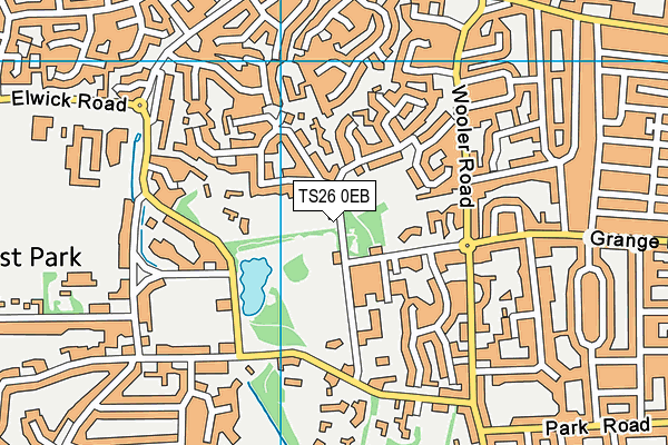 TS26 0EB map - OS VectorMap District (Ordnance Survey)