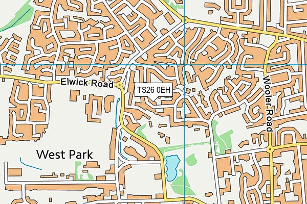 TS26 0EH map - OS VectorMap District (Ordnance Survey)