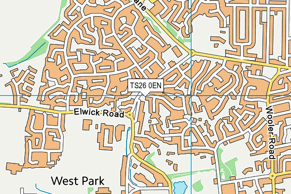 TS26 0EN map - OS VectorMap District (Ordnance Survey)