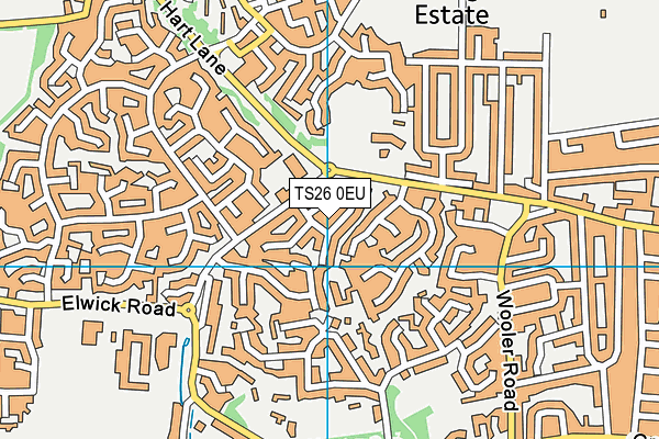 TS26 0EU map - OS VectorMap District (Ordnance Survey)