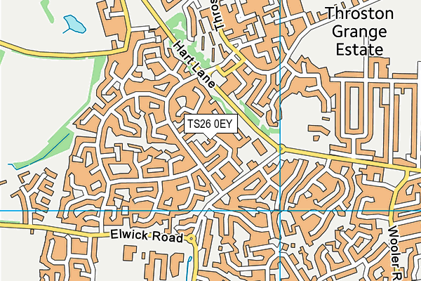 TS26 0EY map - OS VectorMap District (Ordnance Survey)