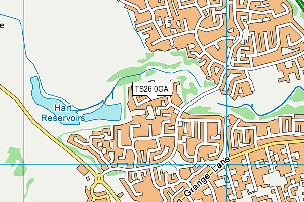 TS26 0GA map - OS VectorMap District (Ordnance Survey)