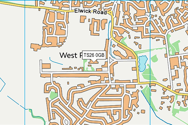 TS26 0GB map - OS VectorMap District (Ordnance Survey)