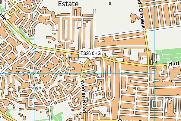 TS26 0HG map - OS VectorMap District (Ordnance Survey)